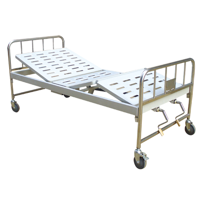 SK058 Lit d'hôpital médical d'acier inoxydable